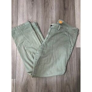Pilcro and the Letterpress Hyphen Women's Size 32 Green Low-Rise Chino Pants